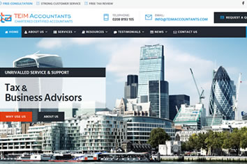 Teim Accountants based on our Website for Accountants service