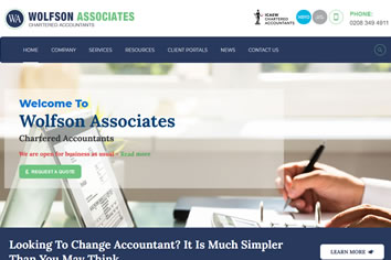 Wolfson Associates based on our Website for Accountants service