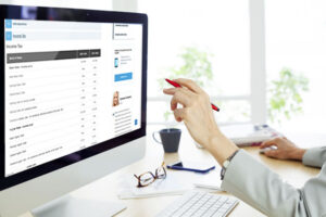 PC screen showing one of our Website content for Accountants modules