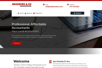 Bradburn & Co based on our Website for Accountants service