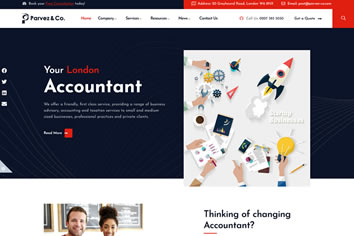 Parvez & Co based on our Website for Accountants service